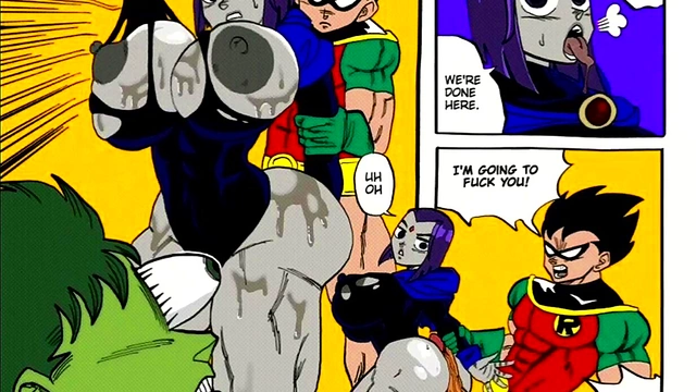 Raven & Starfire Enjoy Big-Cock Action in Teen Titans Hentai Adventure