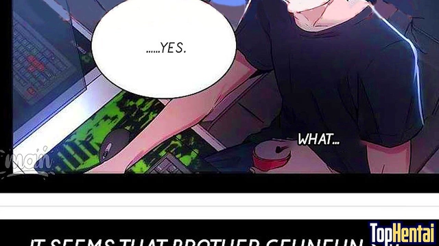 Horny Step-Sister Gets Seduced by Big-Busted Teacher for Naughty PC Room Fun