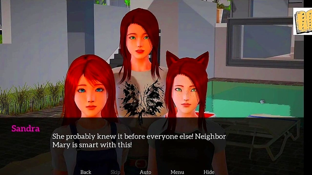 Teen With Big Tits And MILF EnjoyErotic Vaginal Sex In Cartoon Story Walkthrough