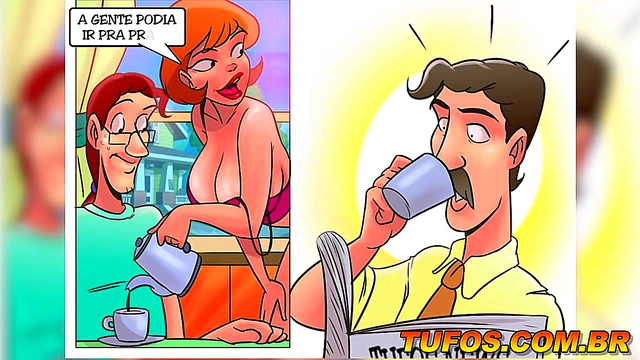 Nude Beach Voyeur Fun – Animated Hentai Couple Gets Intimate On The Sand