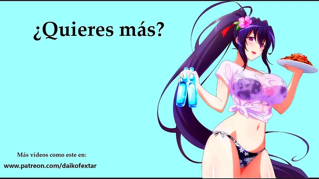 Akeno Himejima Teases Your Small Dick With Laughter & JOI in DxD Hentai Anime