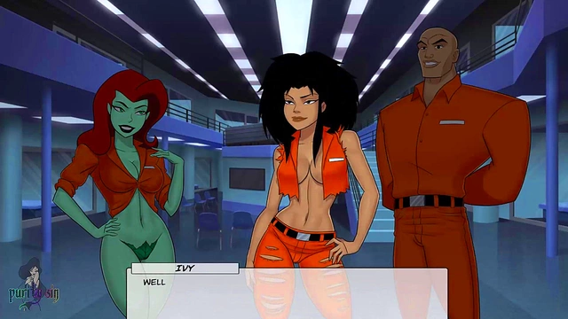 Poison Ivy & Harley Quinn Seduce Prison Princess in DC Comics Hentai Adventure