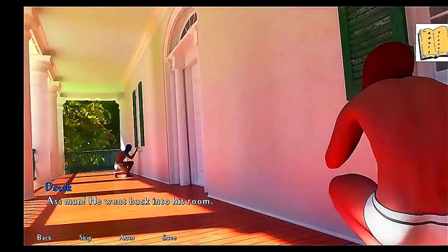 Teen Brunette With Big Ass Seduces College Guy In Erotic Visual Novel Sex Scene