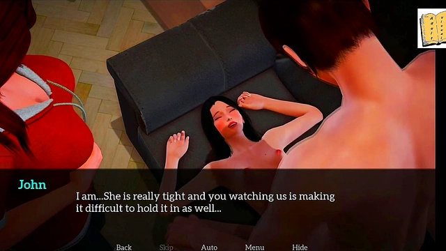 Redheaded Teen Seduces Her New Step-Family in Ecchi Anime Adventure