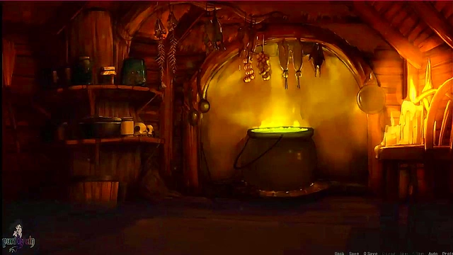 Redhead Lamia Witch Dominates Hero With Big Boobs & Muscular Strength