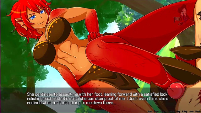 Horny Mistress Gives FootJob & Insults Slave for Quest-Failed Orgasm