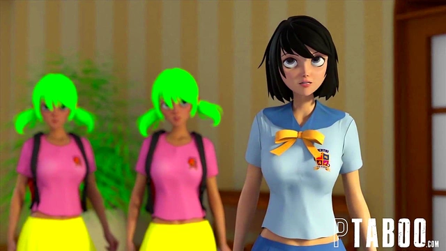 Petite Anime Babe With Big Tits And Ass Gets Hard Fucked At PTA Meeting