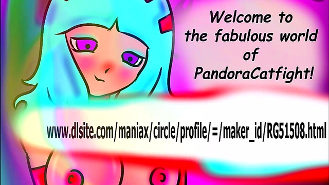 Blonde vs Brunette Catfight Wrestling for Extreme Hentai Pleasure