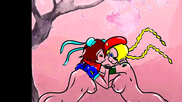 Blonde vs Brunette Catfight Wrestling for Extreme Hentai Pleasure