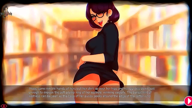 Succubus Librarian Fucks With Toys & Glasses For Hot Anime Anal Action