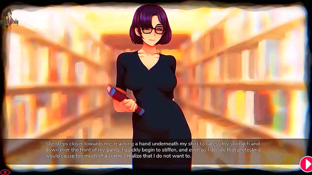 Succubus Librarian Fucks With Toys & Glasses For Hot Anime Anal Action