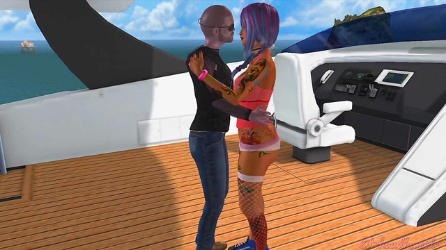 Horny Goth Cassie’s Big Tits & Ass Get Pounded in The Klub 17 Sea Adventure