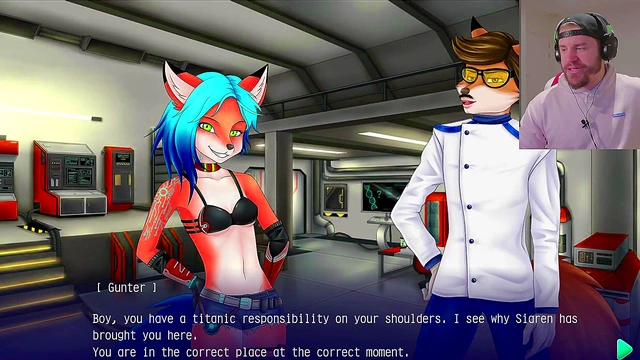 Horny Space Paws Girl Seduces You With Big Boobs While Playing Games