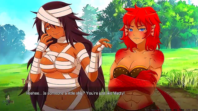 Redhead Mummy Doll Gives Intense Blowjob To Slime Monster In Quest Failed Anime