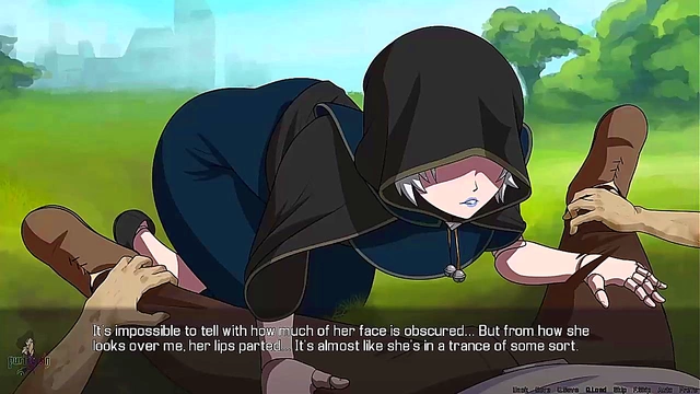 Redhead Mummy Doll Gives Intense Blowjob To Slime Monster In Quest Failed Anime