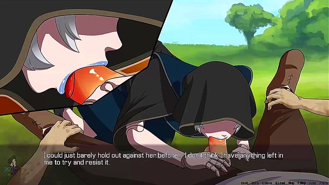 Redhead Mummy Doll Gives Intense Blowjob To Slime Monster In Quest Failed Anime