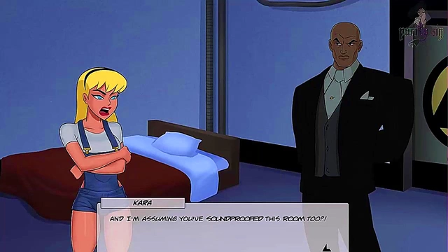 Batgirl & Cheshire Strip for Thicc Anime Action with Wonder Woman & Harley Quinn