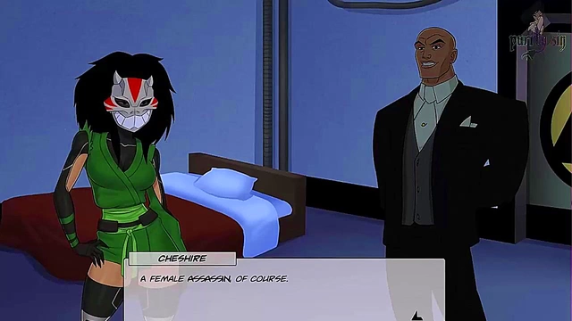 Batgirl & Cheshire Strip for Thicc Anime Action with Wonder Woman & Harley Quinn