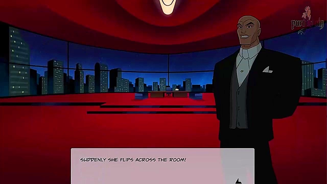 Batgirl & Cheshire Strip for Thicc Anime Action with Wonder Woman & Harley Quinn