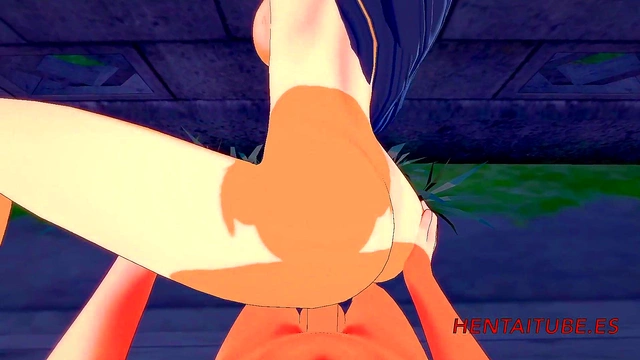 Hinata & Todoroki’s Uncensored 3D Hentai Street Fuck With Big Tits Creampie