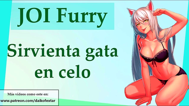 Furry Maid in Heat Seduces You for JOI Orgasm Delight