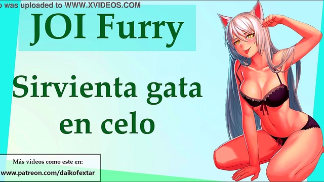Furry Maid in Heat Seduces You for JOI Orgasm Delight