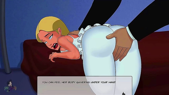 Batgirl Fingers Royal Princess in DC Comics Hentai Adventure