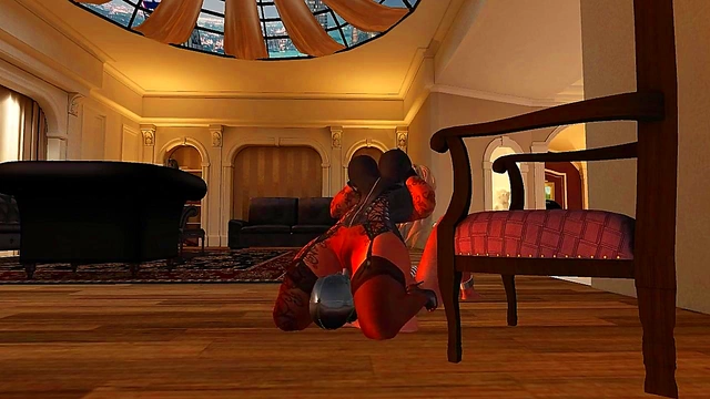 Horny Anime Mistress Pegs Submissive Slave Boy With Dildo For Hot Sex Action