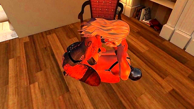 Horny Anime Mistress Pegs Submissive Slave Boy With Dildo For Hot Sex Action