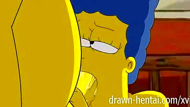 Homer Simpson Fucks Big-Titted Marge In Love Cabin Hentai Scene