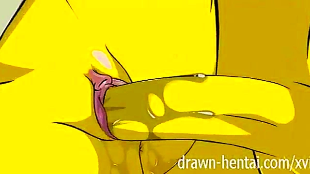 Homer Simpson Fucks Big-Titted Marge In Love Cabin Hentai Scene