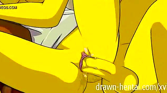 Homer Simpson Fucks Big-Titted Marge In Love Cabin Hentai Scene