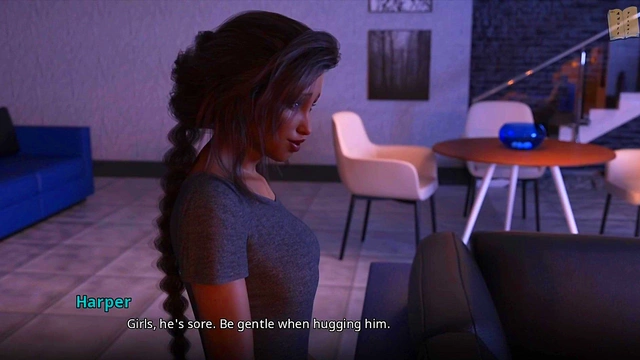 Everyone's Happy To See John Return In This Erotic Hentai Adventure With Big-Titted Teens And MILFs