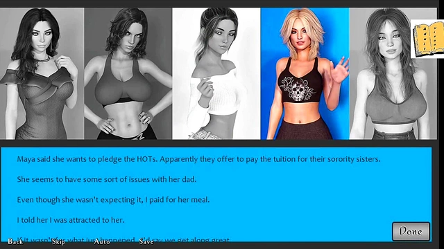 Blonde College Chick Gets Fucked In 3D Hentai Visual Novel Sex Game Walkthrough