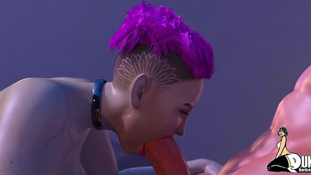 Big-Titted Hentai Babe Gets Rough Doggy Style Fucking & Creampie During Late Night Visit