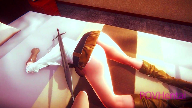 Ciri from The Witcher Protects You in Intimate 3D Anime Action