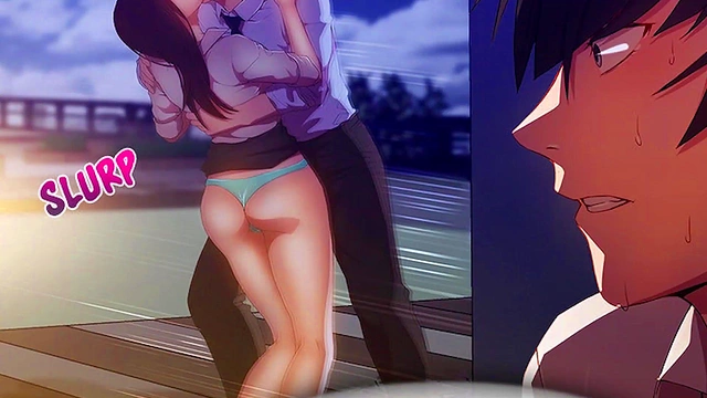 Step-Sister Seduces Her New Roommate Step-Mom in Anime-Hentai Office Adventure