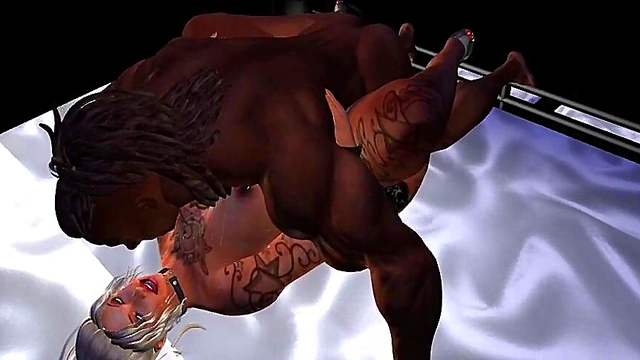 Interracial MILF Anime Babe Rides Big Black Cock for Anal Orgasm & Cumshot