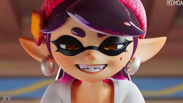 Callie & Marie from Splatoon Take On Anonymous for Hot 3D Hentai Action