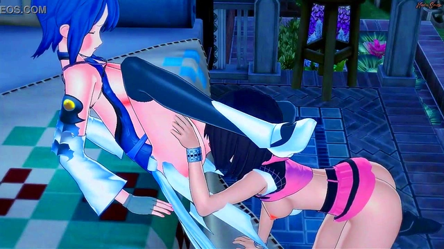 Aqua & Kiari Take Turns Licking Pussy in Steamy Kingdom Hearts Hentai Scene