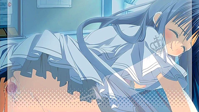 Virgin Anime Girl Gets Deflowered On Desk With Oral And Pussy Licking Orgasm