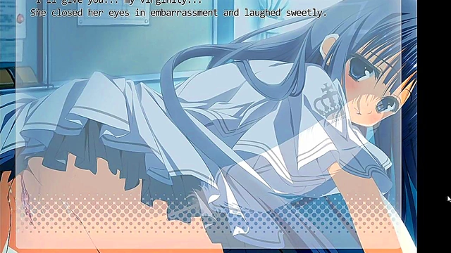 Virgin Anime Girl Gets Deflowered On Desk With Oral And Pussy Licking Orgasm