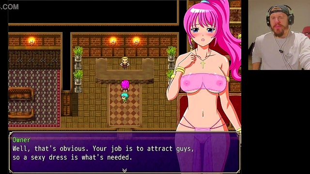 Nun Reveals Her Boobs for Cash in The Promised Rosary Hentai Game