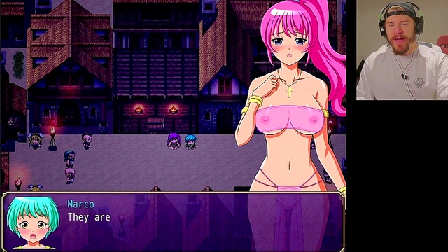 Nun Reveals Her Boobs for Cash in The Promised Rosary Hentai Game