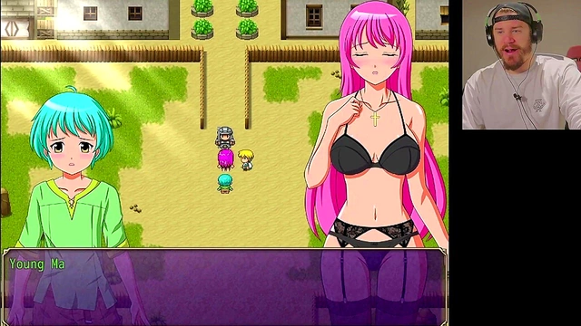 Nun Reveals Her Boobs for Cash in The Promised Rosary Hentai Game