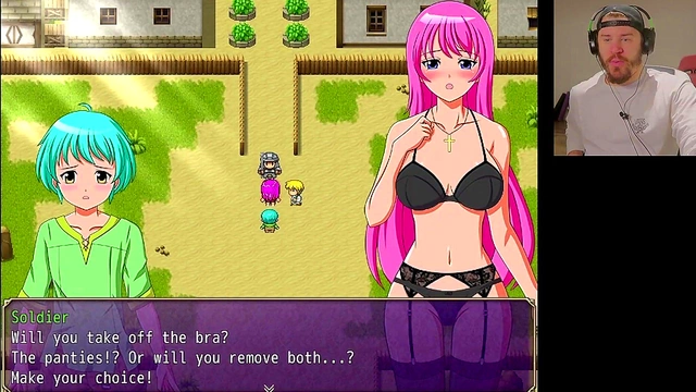 Nun Reveals Her Boobs for Cash in The Promised Rosary Hentai Game
