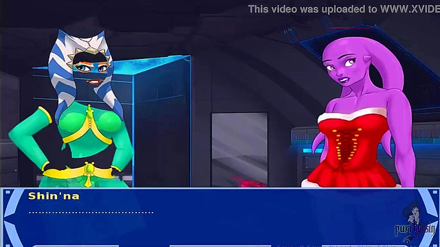 Hot Sith Alien Girls Seduce Rey & Ashoka for Rough Cosplay Sex Adventure