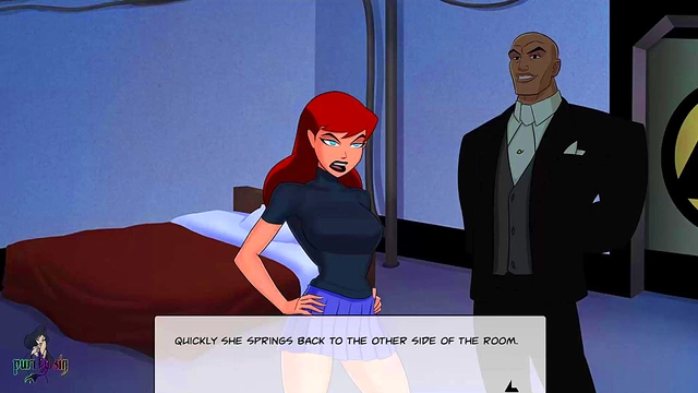 Blonde Cheerleader & Redhead Raven Train Justice League Girls for naughty fun