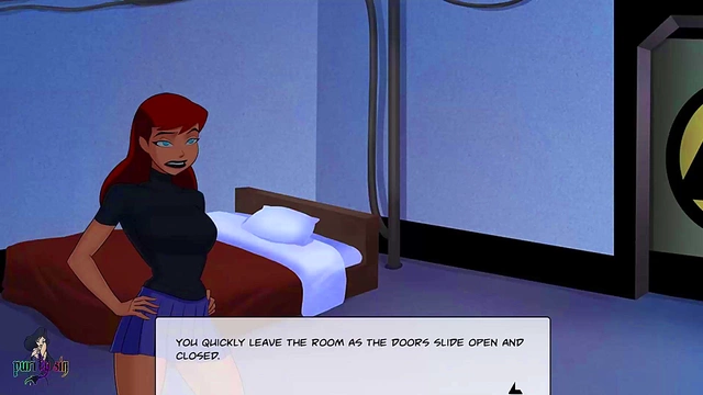 Blonde Cheerleader & Redhead Raven Train Justice League Girls for naughty fun