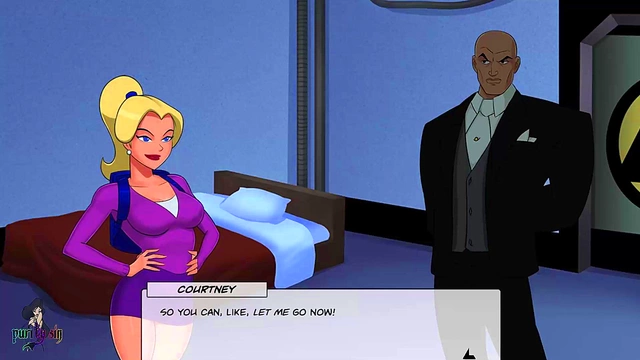 Blonde Cheerleader & Redhead Raven Train Justice League Girls for naughty fun